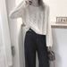 girl Casual Versatile Long Sleeve Knitted Thin Women's Autumn New Lazy Style Loose Short Soft Round Neck Sweater_ecoleips.com