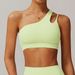 Women's Clothing Shoulder Beautiful Back Yoga Bra Nude Sports Underwear Irregular Shoulder Strap Running Fitness Vest Top_ecoleips.com