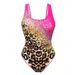 Women's 3D Print One Piece Swimsuit Tie-Dye Animal Print Design Full Coverage Comfortable Fit Swimwear_ecoleips.com