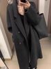 The New Double-sided Wool Coat Women's Long Cashmere Loose Woolen Coat Has A Thin Temperament_ecoleips.com