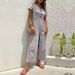 Women's casual commuting nine-point pants summer wide-leg jumpsuit women_ecoleips.com
