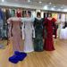 Women's Clothing Plus Size Clothes"Elegant Long Sequined Wool Dress For Women - Slim Fit Plus Size V-Neck Party Wear_ecoleips.com