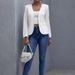 2023 Autumn/Winter New Collection: Independent Brand Cross-Border Vintage Casual Women's Short Solid Color Blazer In_ecoleips.com
