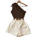 's New European American Foreign Trade Cross-border Solid Color Off-shoulder Sleeveless Top And Loose Casual_ecoleips.com
