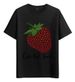 Women's T-Shirts Muscle Freaks Strawberry T-shirt Sweet Summer Fruit Style_ecoleips.com