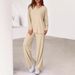 Women's Casual Long Sleeve Top & Pants Set – Comfortable Loose Fit Two-Piece Outfit With Pockets_ecoleips.com