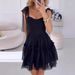 Women's Clothing Suspender Evening Dress Transparent Yarn Dreamy Short Fairy Skirt_ecoleips.com