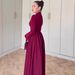 Women's Clothing Elegant Slimming Long Dress For Women Luxurious Flowing Style For Spring Muslim Dress Modest Abaya Dress_ecoleips.com