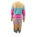 Women's Two-Piece New Fashion Round Neck Long Sleeve T-Shirt And Skirt Set_ecoleips.com