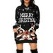 Women’s Christmas Print Hoodie – Long Sleeve, Kangaroo Pocket, Mid-Length, Casual & Festive (Multiple Colors & Sizes S-XXXL)_ecoleips.com