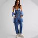 Women's Clothing Supply Casual Loose Denim Overalls Trousers For Women_ecoleips.com