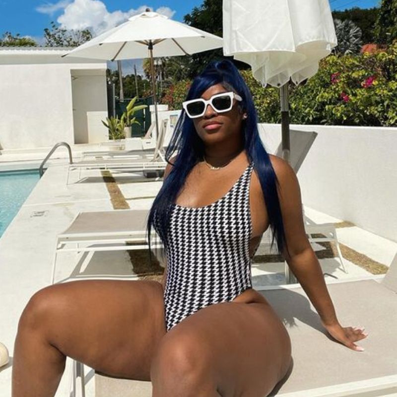Women's Clothing Sexy One Piece Large Size Swimsuit Women's Bikini Mesh Bikini Backless Swimsuit Fat Woman_ecoleips.com