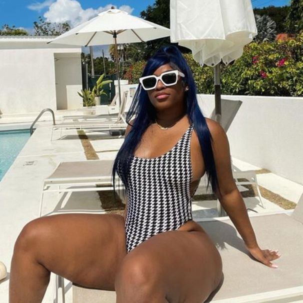 Women's Clothing Sexy One Piece Large Size Swimsuit Women's Bikini Mesh Bikini Backless Swimsuit Fat Woman_ecoleips.com