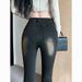 Vintage Black Gray High Waist Flared Stretch Tassel Jeans For Women With Design Sense, Washed Versatile Petite Bootcut_ecoleips.com