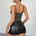 European And American INS Retro Style Mesh Printed Eyelash Lace Patchwork Fishbone Underwire Slim Fit Hot Girl Small_ecoleips.com