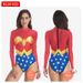 Aria Basics Movie Cosplay Costume Summer Cross-Border Long Sleeve One-Piece Zipper European And American Conservative Tight Sun_ecoleips.com