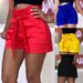 Suitable For All Seasons 2019 Women's Pocket Drawstring Wide-Leg Casual Shorts_ecoleips.com