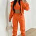 2026 New Spring Women's Clothing European And American Fashion Sports Suit Casual Versatile Fleece Hooded Sweatshirt_ecoleips.com