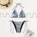 Women's Clothing Bikini Swimsuit Strapless Backless Three-point Hanging Neck Design Polyester Fabric_ecoleips.com