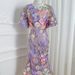 Elegance Embroidered Floral Dress – Lantern Sleeves, Fit & Flare Silhouette (S-4xl, 8 Colors, Polyester Blend)_ecoleips.com