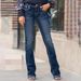 Women's Clothing Jeans Embroidered Slim Jeans Women's Trousers_ecoleips.com