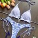Women’s Clothing New Blue And White Porcelain Print Bikini Swimsuit Beach Sexy Women Swimsuit_ecoleips.com