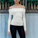 AC425 European And American Cross-border 2024 New Product Sexy Hot Girl Off-shoulder Slim-fit Versatile_ecoleips.com
