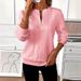 Women's Clothing Quilted Pullover Sweatshirt Casual Zipper Design 4 In 1 Warmth Level_ecoleips.com