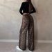Aria Basics In-tock AliExpre European American Leopard Print Pring And Autumn Elatic Wait Looe Traight Caual_ecoleips.com
