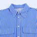 Women's Vintage-Inspired Linen-Blend Striped Shirt Relaxed Fit Long Sleeve Top Blue Stripe Xs - L_ecoleips.com