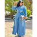 Women's Loose Denim Long Coat European American Style Button Cardigan Trench Coat Jacket With Long Sleeves For Autumn Winter_ecoleips.com