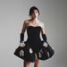 Women’s Clothing New Style Tutu Skirt Sexy Temperament Tube Top Splicing Three Dimensional Flower Bandage Dress Banquet Dress_ecoleips.com