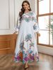 Muslim Ethnic Style Dress Hot Diamond Shiny Fashion Jalabiya Abaya Robe_ecoleips.com