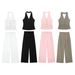 Women's Clothing Spring And Summer New Women's Vest Vest + Shorts Suit_ecoleips.com