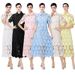 Women's High-End Two Piece Suit Lace Hollowed Out Short Sleeved High Waisted Skirt Fashionable For Spring And Autumn_ecoleips.com