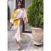 Women's Clothing Spot new printed lantern sleeve loose top tassel hem skirt women's two pieces_ecoleips.com