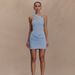 Foreign Trade 2025 Summer New Ribbon Ruched Sexy Hot Girl Strapless Women's Bodycon Mini Dress_ecoleips.com