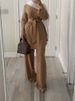 New Arrivals Muslim Woman Tops And Pants A Set Hight Quality Two Peice Set For Women Islamic Turkey Clothes Dubai Fashion_ecoleips.com