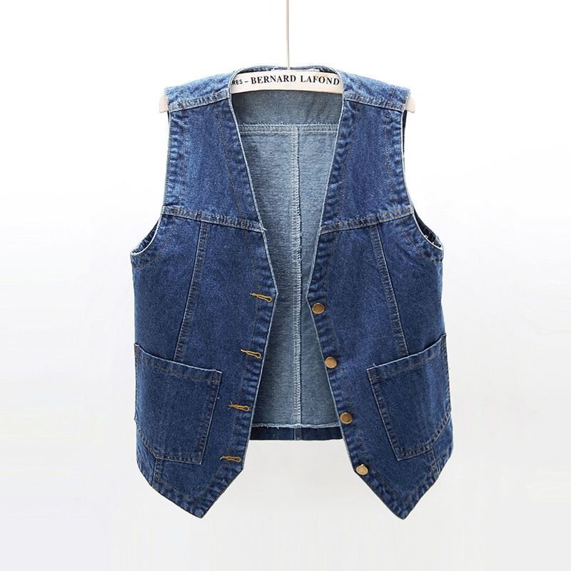 Women's Clothing Women's Slimming Denim Vest Style Short Outerwear For Spring And Autumn Versatile For Formal & Casual For Women_ecoleips.com