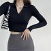 Temperament High Waist Slim Fit Long Sleeve Knitted Sweater Women's Top Bottoming Shirt_ecoleips.com