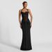 Summer New Women's Halter Neck See through Mesh Splicing Dress Solid Color Tie European American Export 2026_ecoleips.com