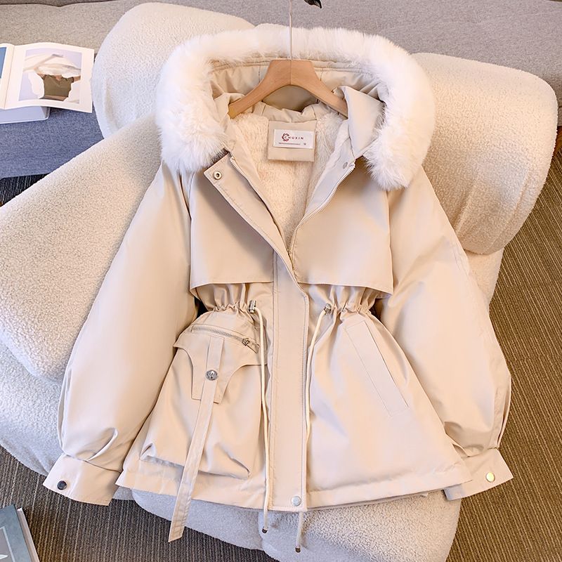 Women's Clothing Women's Winter Parka Coat With Faux Fur Hood, Slim Fit, Long Length, Warm Fleece Lined, Casual & Stylish, Plus Size Available_ecoleips.com