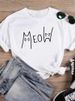 European And American Cross-border Foreign Trade Women's Clothing, Heart-shaped Letter Print Round-neck Short-sleeve_ecoleips.com