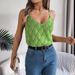 Women’s Clothing Real Shot Of Spring And Summer V Neck Hollow Metal Buckle Suspender Sweater Vacation_ecoleips.com