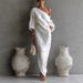 Elegant Retro Off-Shoulder Long Dress For Women Summer Loose Fit Fairy-like Zen Inspired Chinese Style Clothing_ecoleips.com