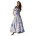 2025 New Off Shoulder European And American Women's Fashion Organza Fairy Long Temperament Evening Dress_ecoleips.com