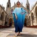 Women's Plus Size Two-Piece Set Gradient Loose Top Wide Leg Pleated Pants Drawstring Fashion Clothing_ecoleips.com