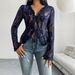 Women's Clothing Spring And Summer Spot Y2K Hollow Lace V Neck Cardigan Long Sleeved Top Women's Clothing_ecoleips.com