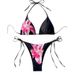 Women's Clothing Printed Lace Up Sexy Bikini Split Swimsuit_ecoleips.com