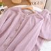 Women's Clothing Soft Cotton Waffle Lounge Set For Women - Breathable Long Sleeve PJ Set With Stand Collar, Minimalist Loungewear For Home & Outing_ecoleips.com